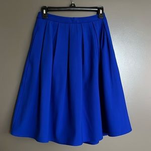 A-Line PinUp Royal blue Skirt with pockets